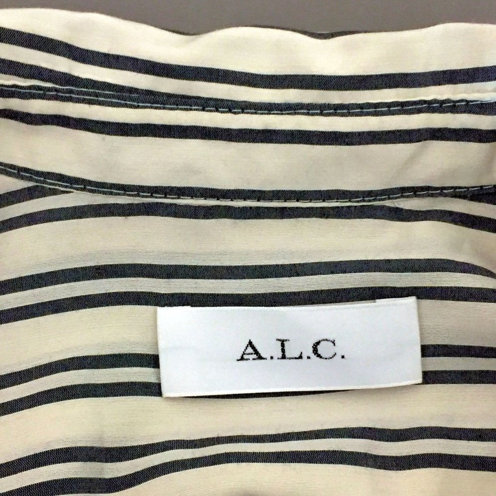 A.L.C. Long Shirt Dress Medium Black and Ivory Sample Set A6D0130 USA Womens - Picture 7 of 11
